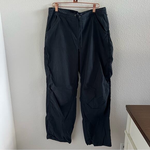 Hollister Ultra High Rise Baggy Pants Black Slouchy Fit Y2K 90s Large - Picture 1 of 7